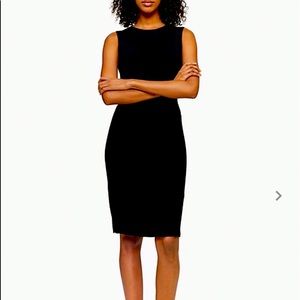 Calvin Klein black sleeveless sheath dress